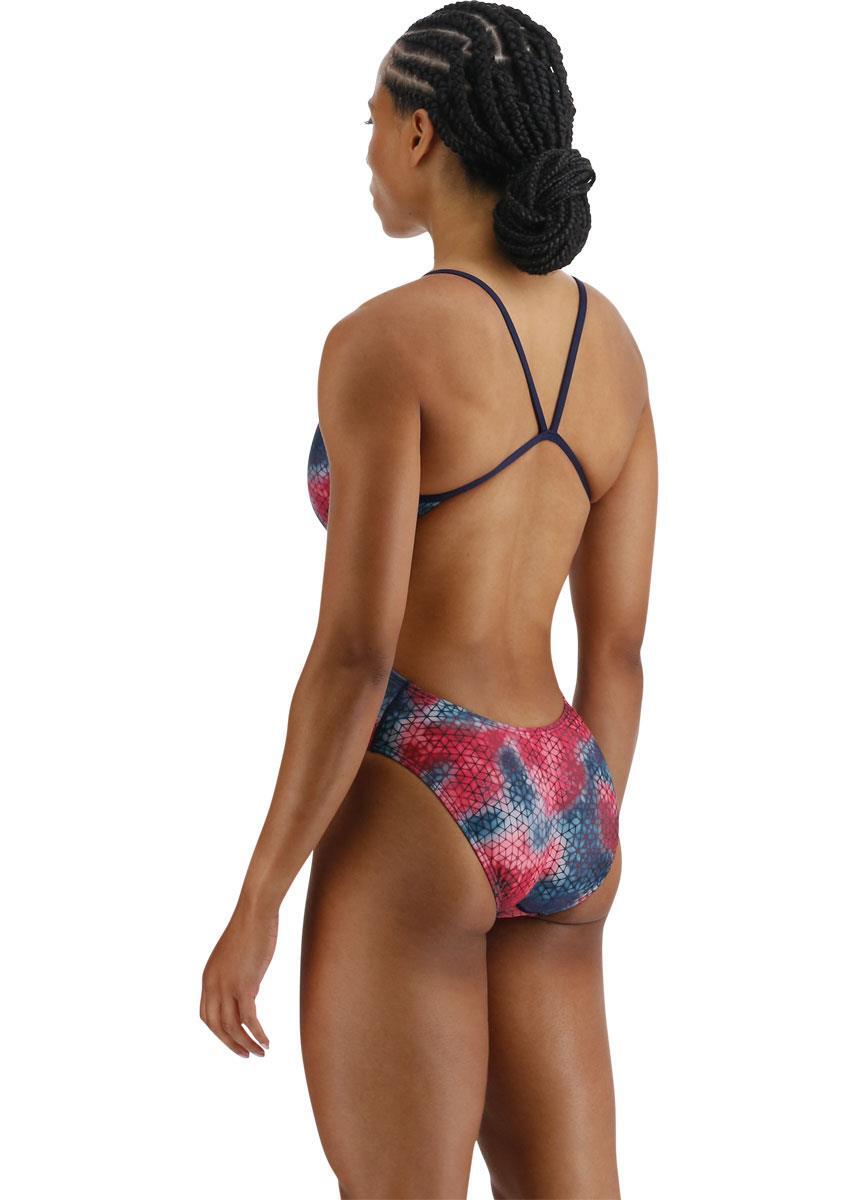 Maiô TYR Starhex CutoutFit - Vermelho/Multicolorido 6/7