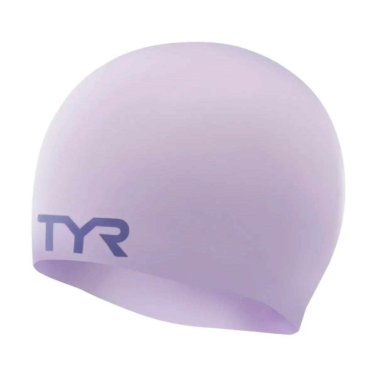 TYR Silicone Wrinkle-Free Swim Cap - Lavender 1/1