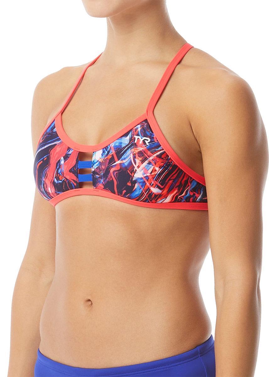 TYR TYR Penello Pacific Tieback Bikini Top - Red/White/Blue