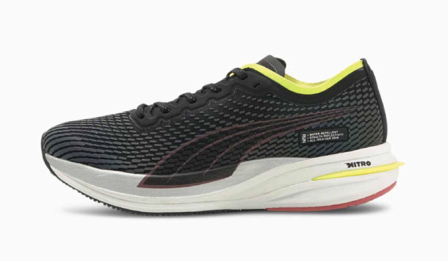 Scarpe da corsa donna Puma Deviate Nitro WTR nere 2/5