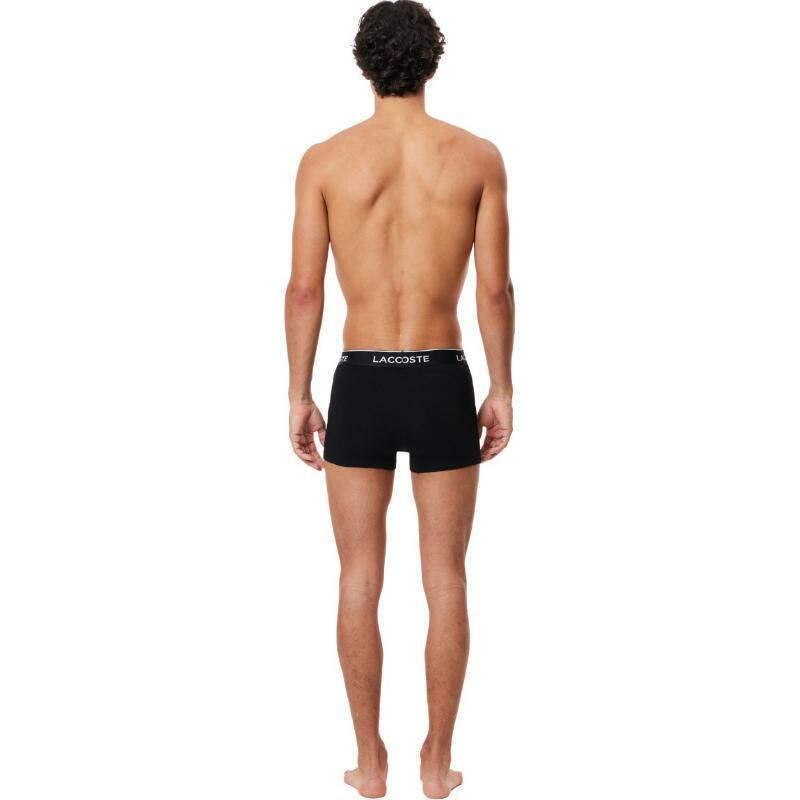 Pack 3 Calzoncillos Negros Lacoste Estilo Casual 4/5