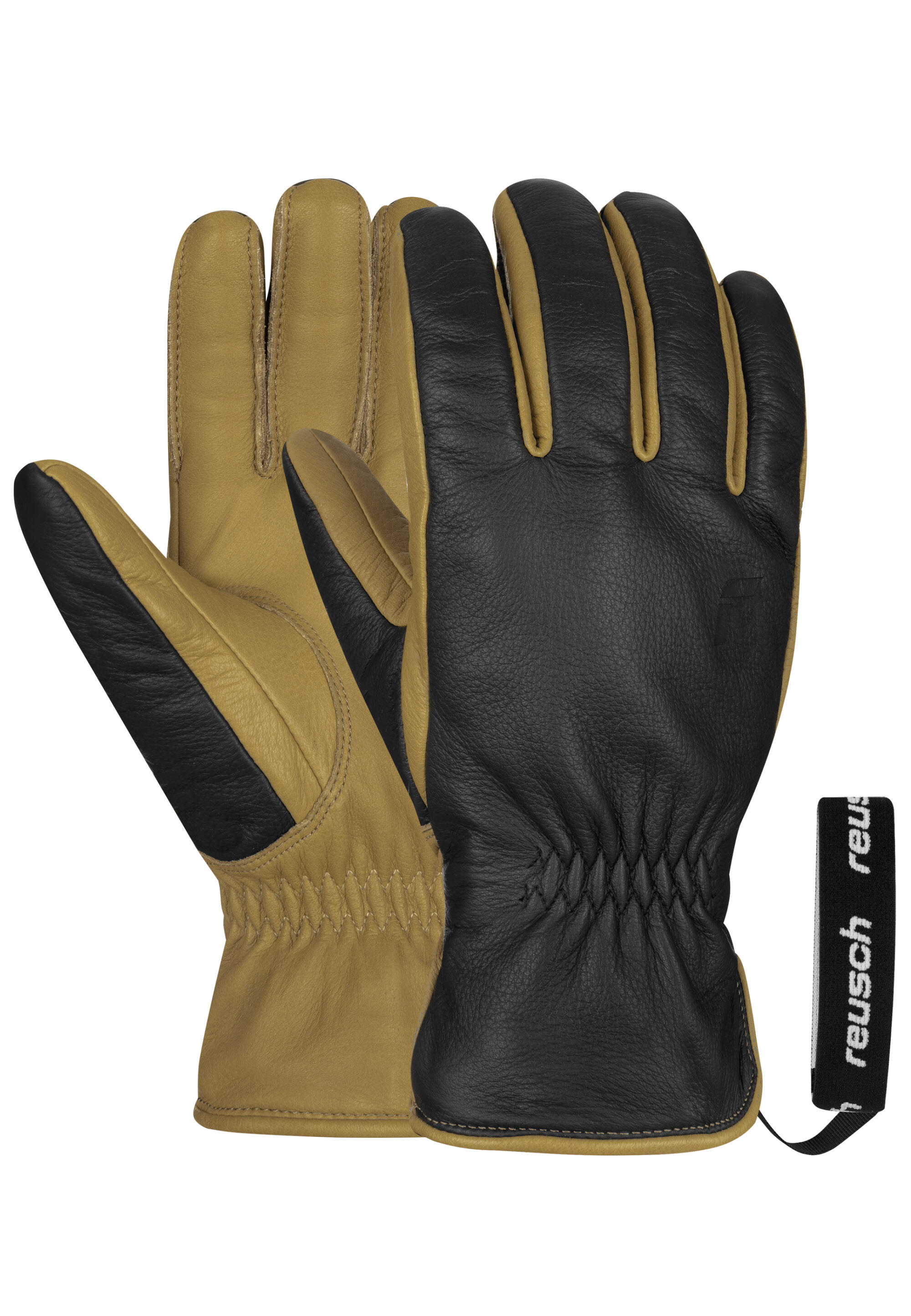 REUSCH Reusch Outsider skihandschoenen leer zwart/bruin