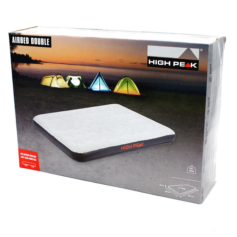 Materac Welurowy High Peak Double 197x138x20cm j.c.szary 40034