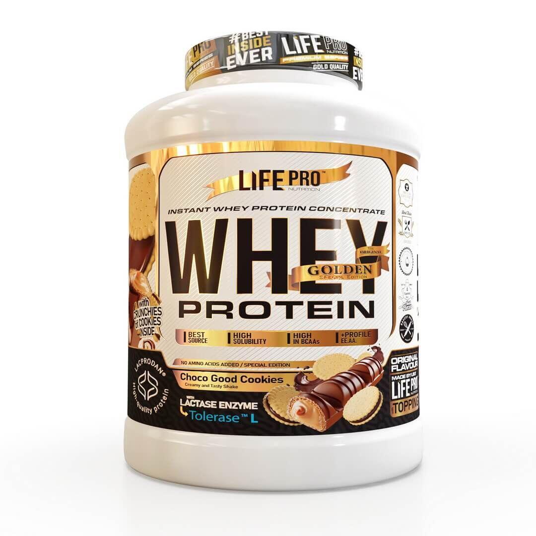 LIFE PRO NUTRITION Wei-eiwit - Wei-eiwit Gourmet (2kg) - Choco Koekje