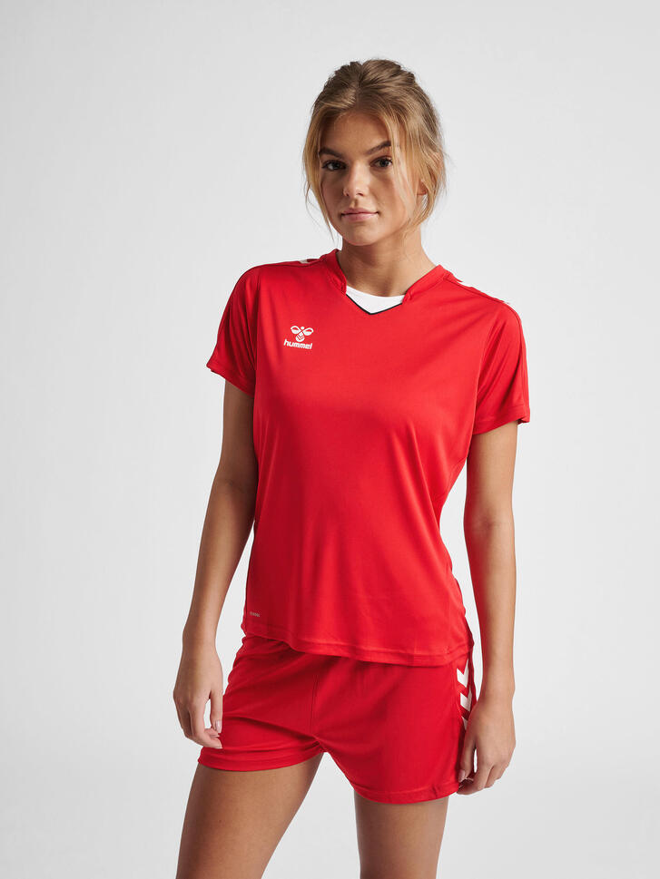 Koszulka sportowa z krótkim rękawem damska Hummel Core XK Poly Jersey S/S Woman