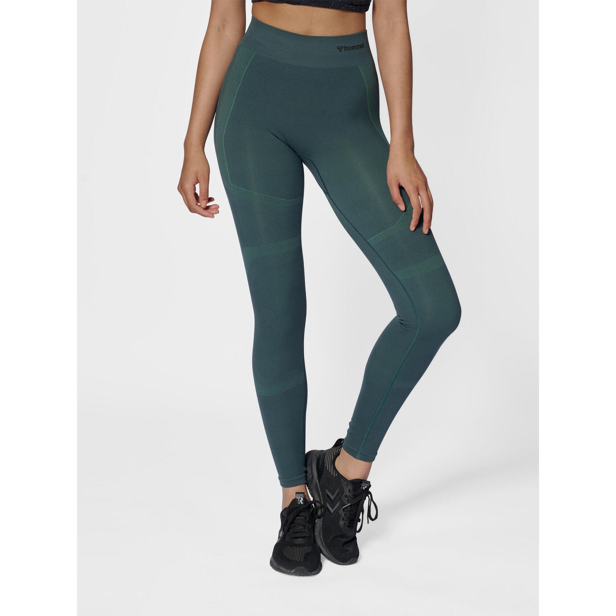 Hummel - Enfiler Collants Hmlmt Power Femme Hummel - Pantalons - Vert - S - Decathlon