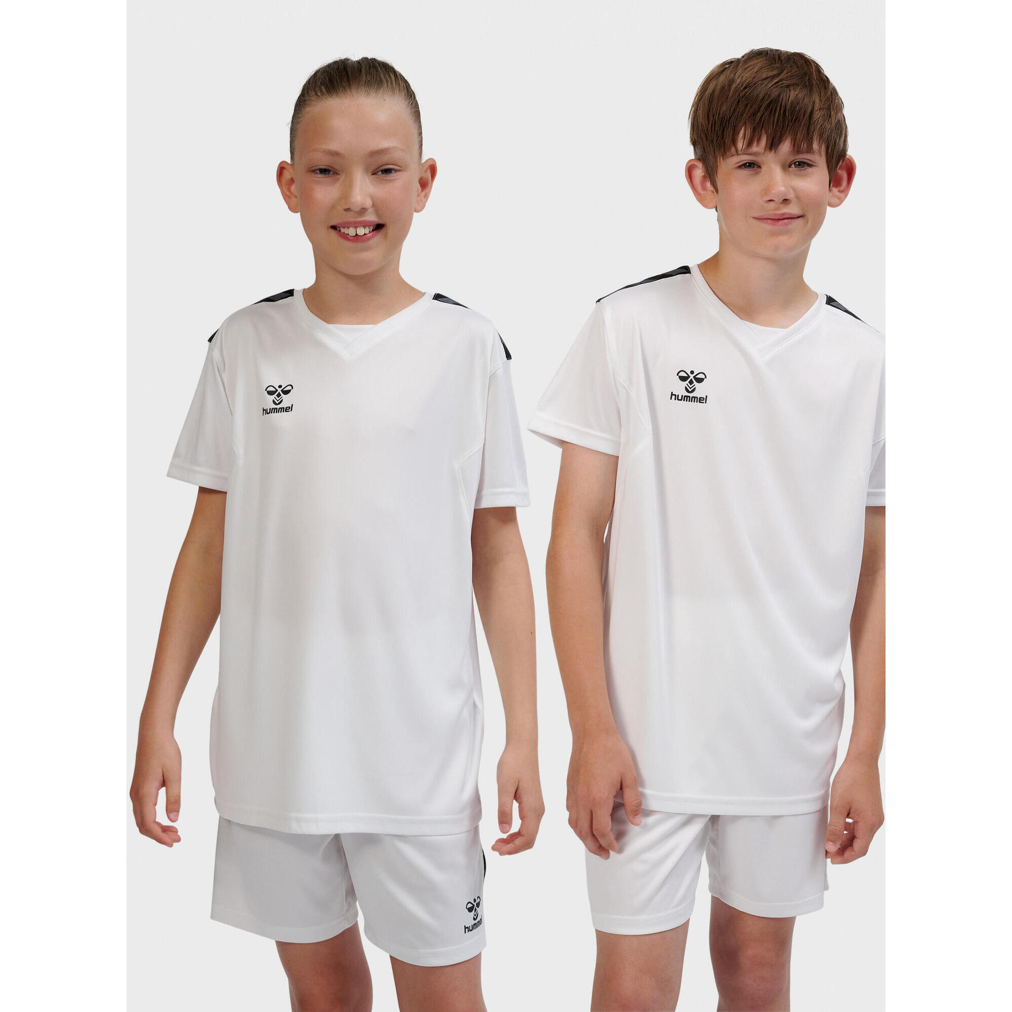 Hummel - Enfiler T-shirt Hmlauthentic Football Enfant Hummel - T-shirt Manches Courtes - Blanc -  6 À 8 Ans - Decathlon