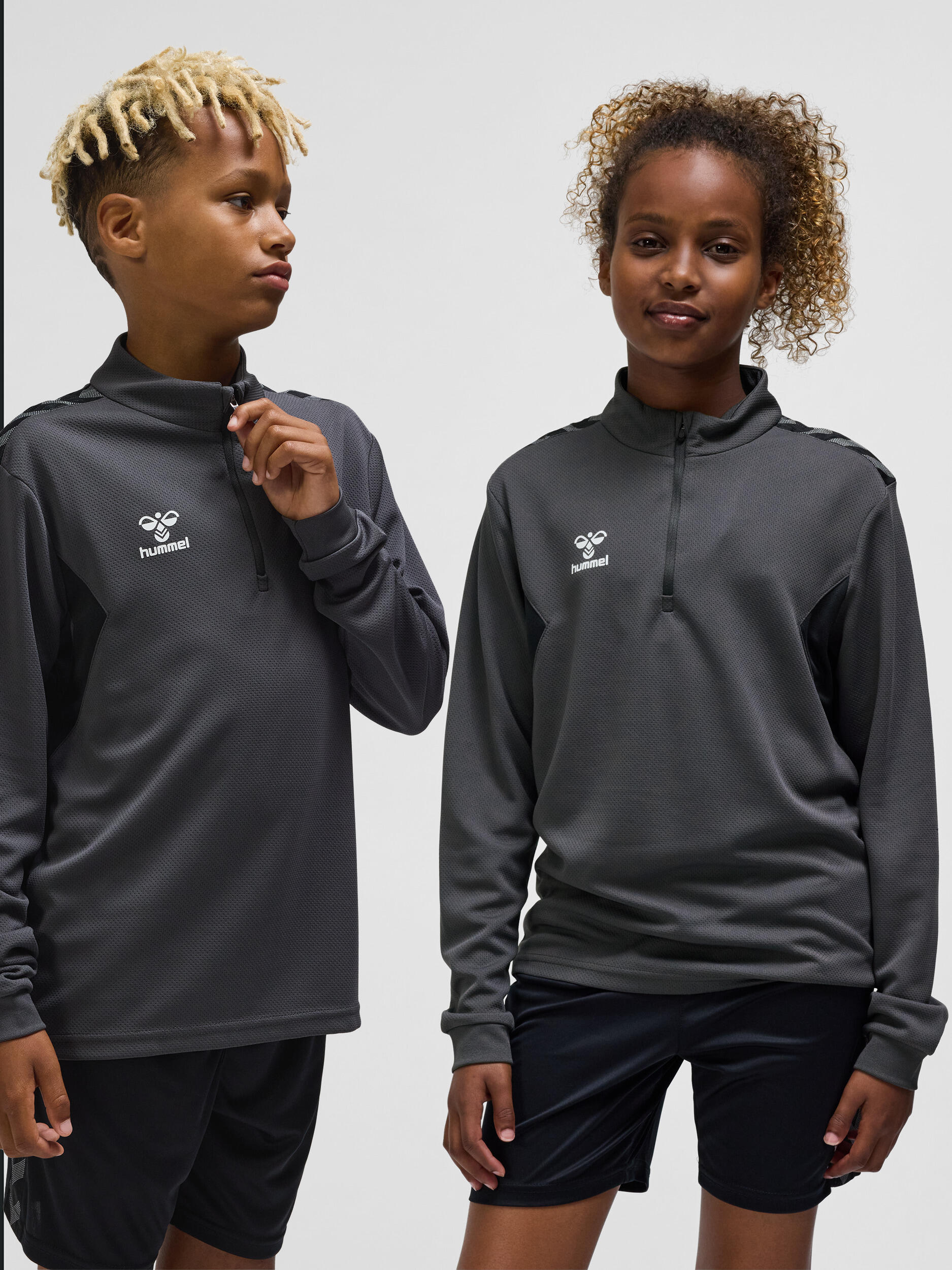 HUMMEL Dětská mikina s polovičním zipem Authentic