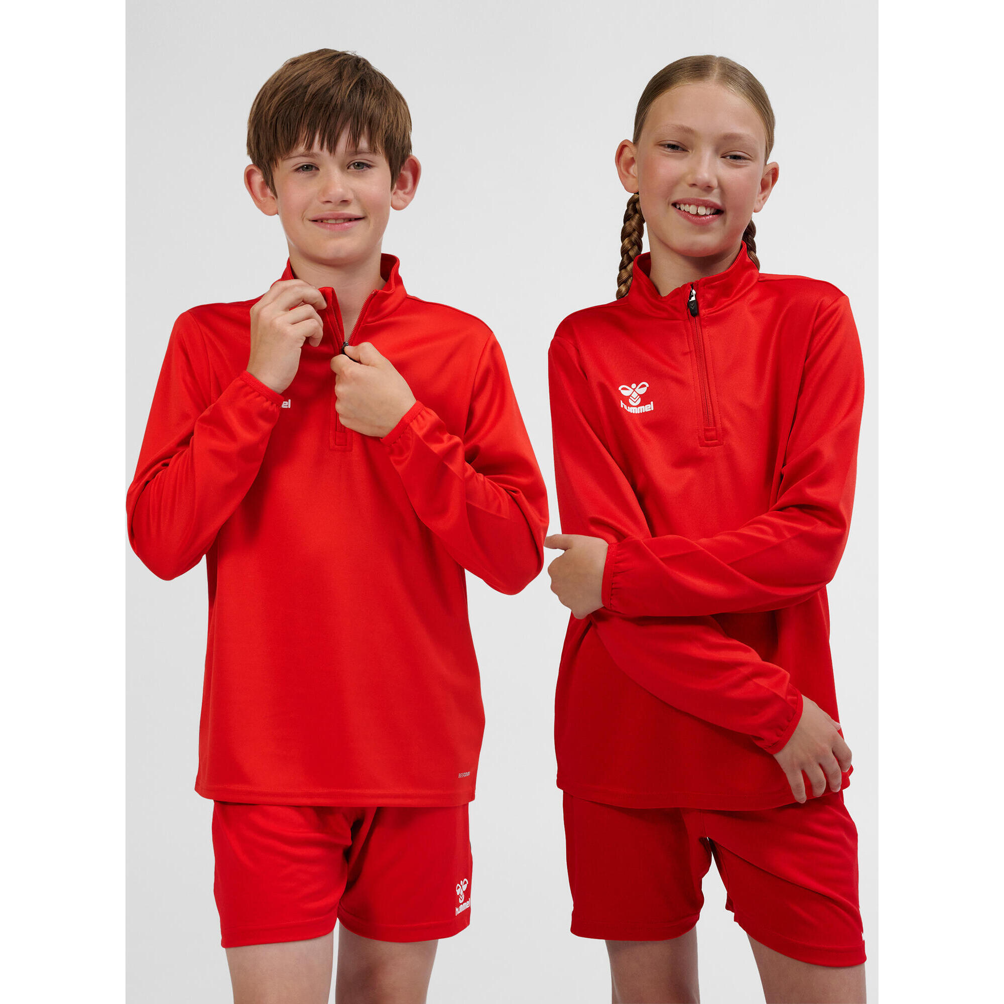 Bluza dziecięca sportowa hmlESSENTIAL HALF-ZIP KIDS