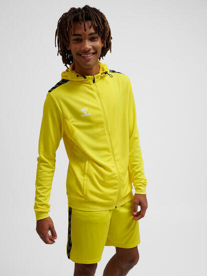 Giacca da tuta in poliestere con cappuccio e zip Hummel Authentic