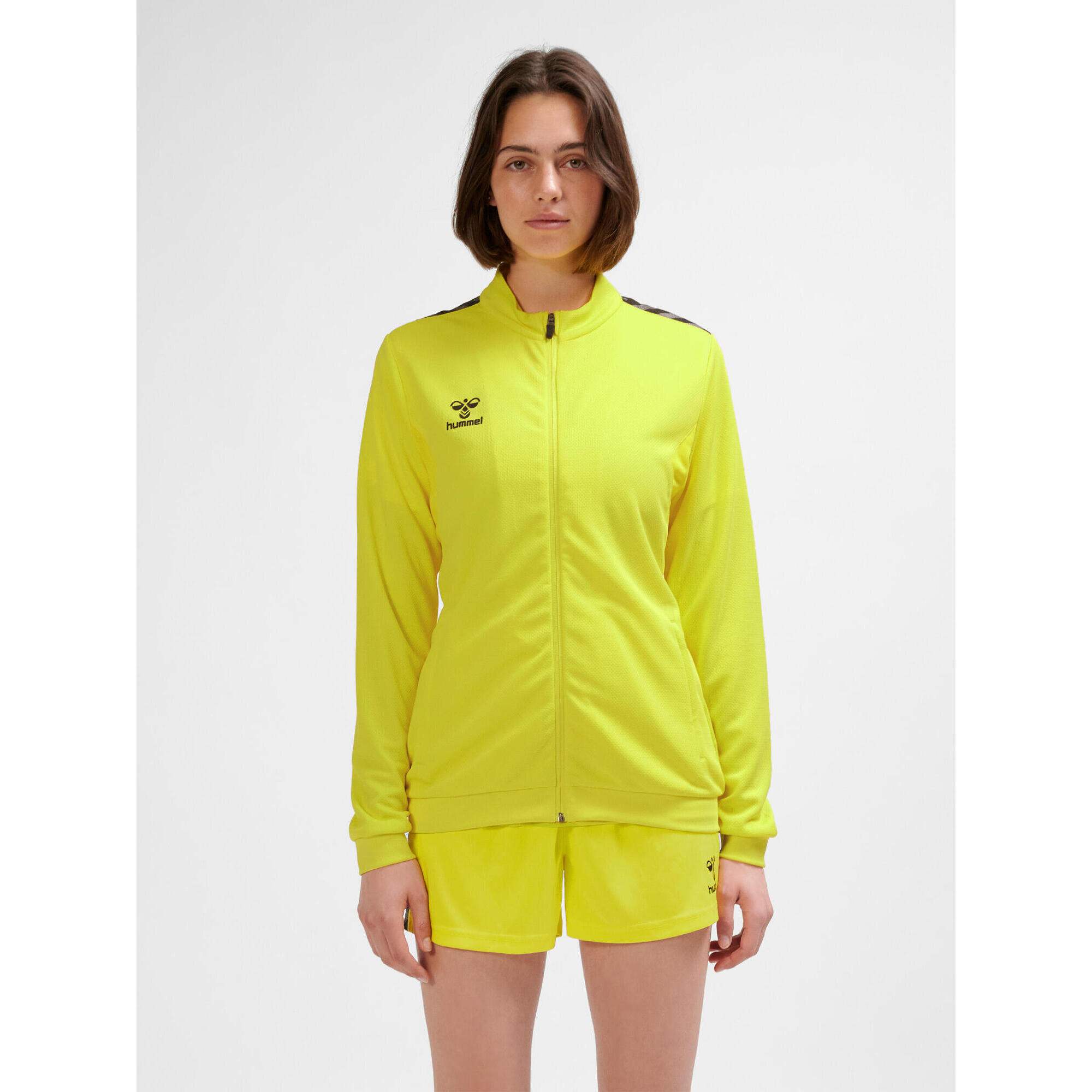 Damska bluza dresowa z poliestru zapinana na zamek Hummel Authentic