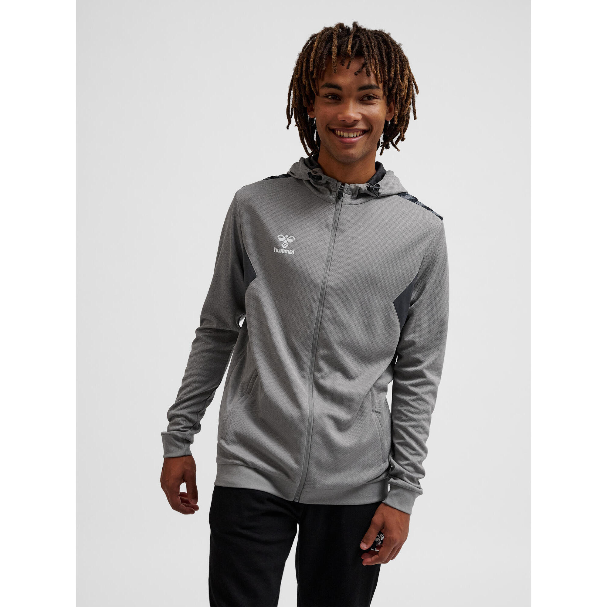 Hummel - Fermeture Éclair Zip Combinaison Hmlauthentic Homme Hummel - Sweat-shirt - Gris - S - Decathlon