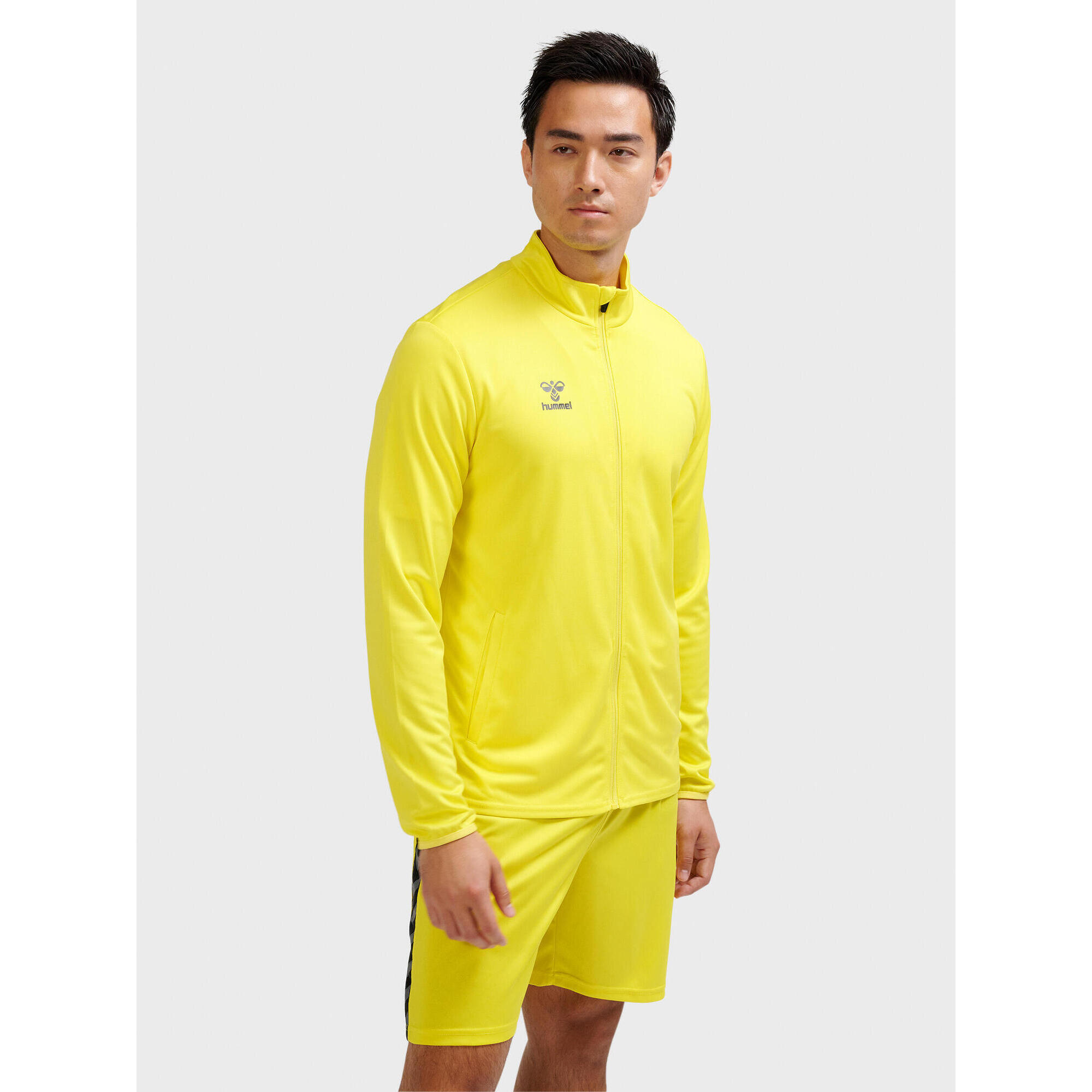 Hummel - Enfiler Zip Combinaison Hmlessential Adulte Hummel - Sweat-shirt - Jaune - 40 M - Decathlon