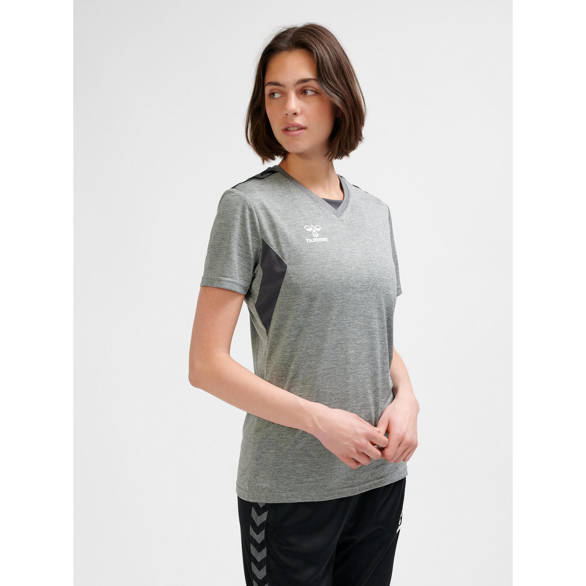 Hummel - Enfiler T-shirt Hmlauthentic Femme Hummel - T-shirt Manches Courtes - Gris - 36 Xs - Decathlon