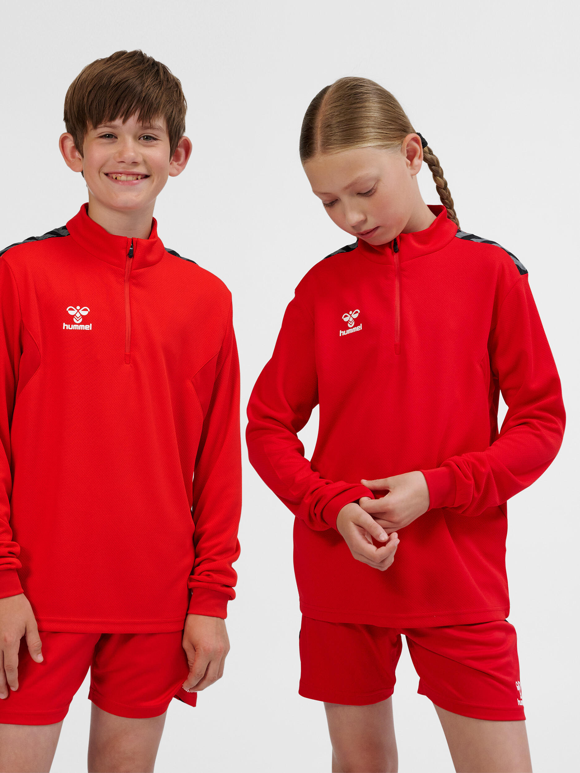 HUMMEL Halve Rits Sweatshirt Hmlauthentic Uniseks Kinderen HUMMEL