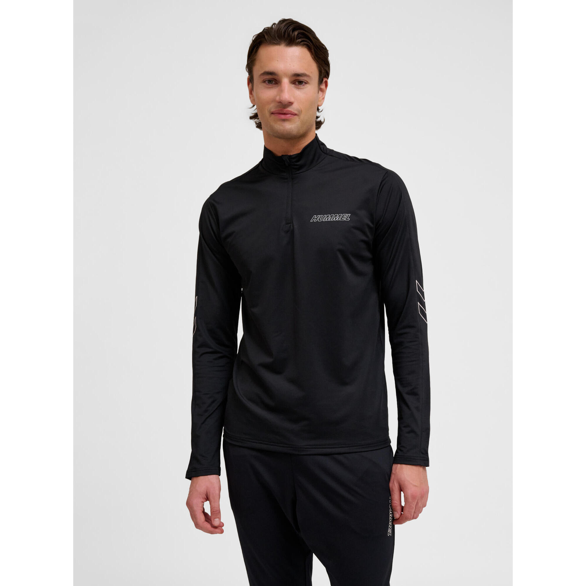 Hummel - Demie-fermeture Éclair Zip Combinaison Hmlte Strength Entraînement Homme Hummel - Pull - Noir - 52 2xl - Decathlon