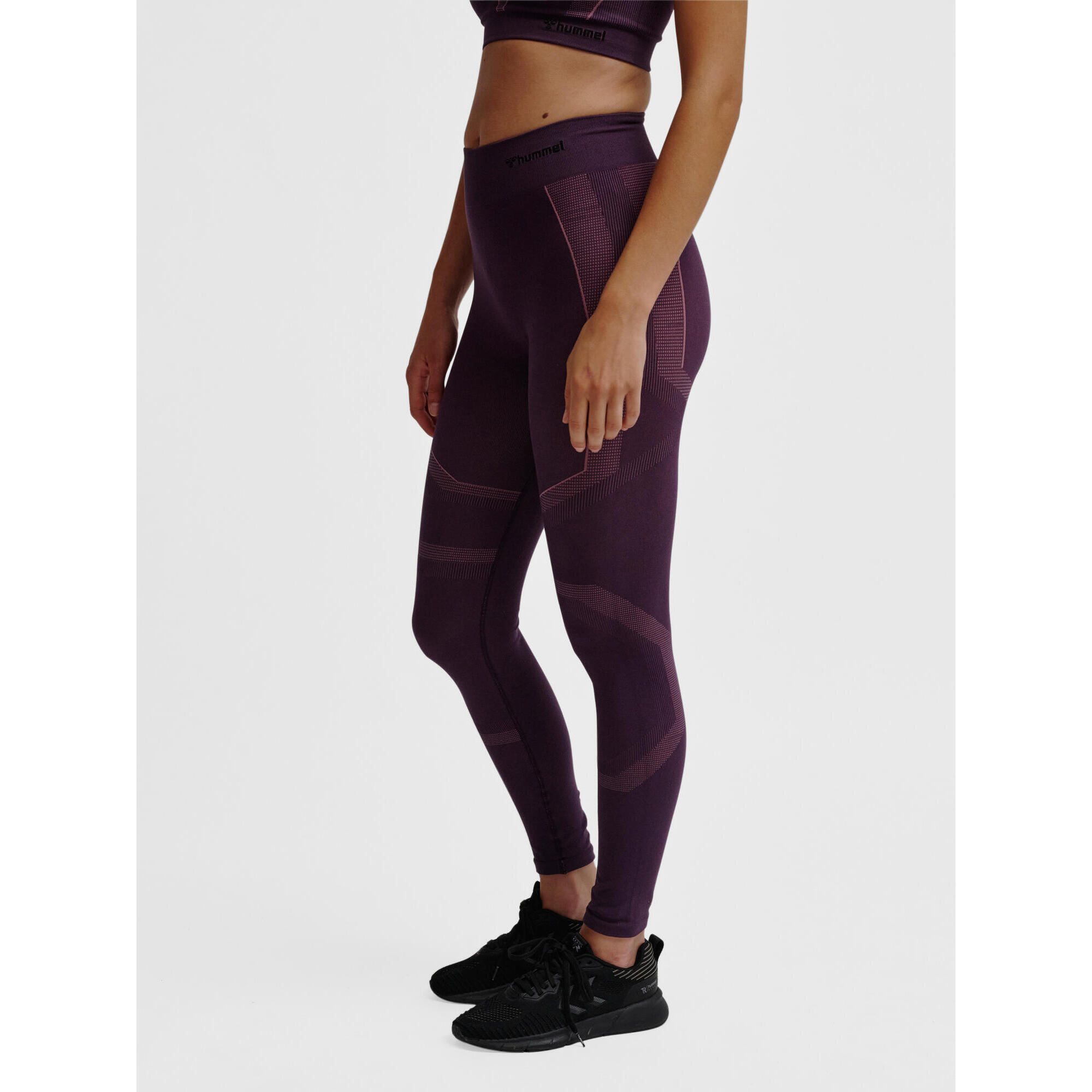 Hummel - Enfiler Collants Hmlmt Power Femme Hummel - Pantalons - Rose|violet - 36 Xs - Decathlon