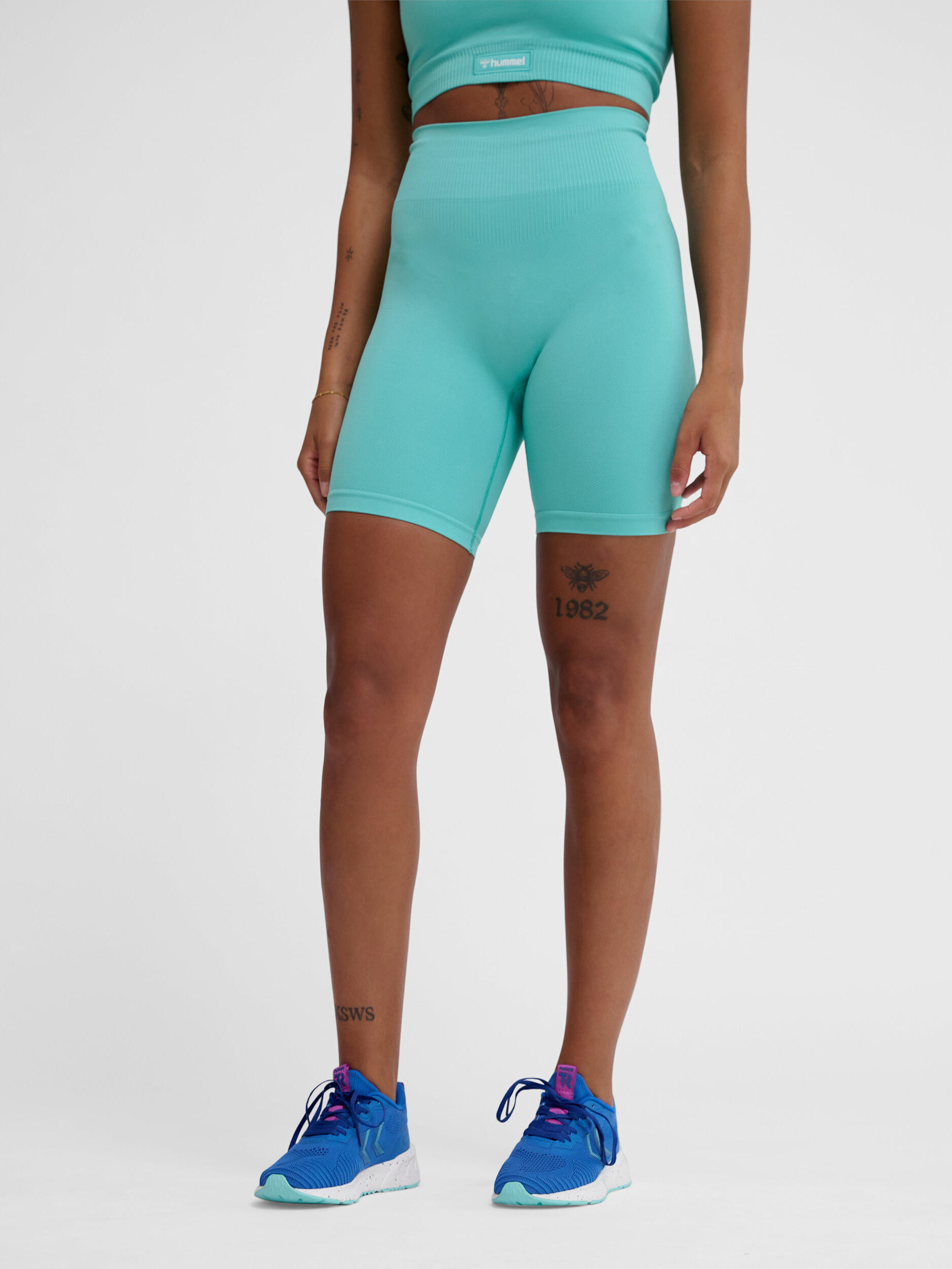 HUMMEL Pantaloni shorts senza cuciture a vita alta donna Hummel Alive