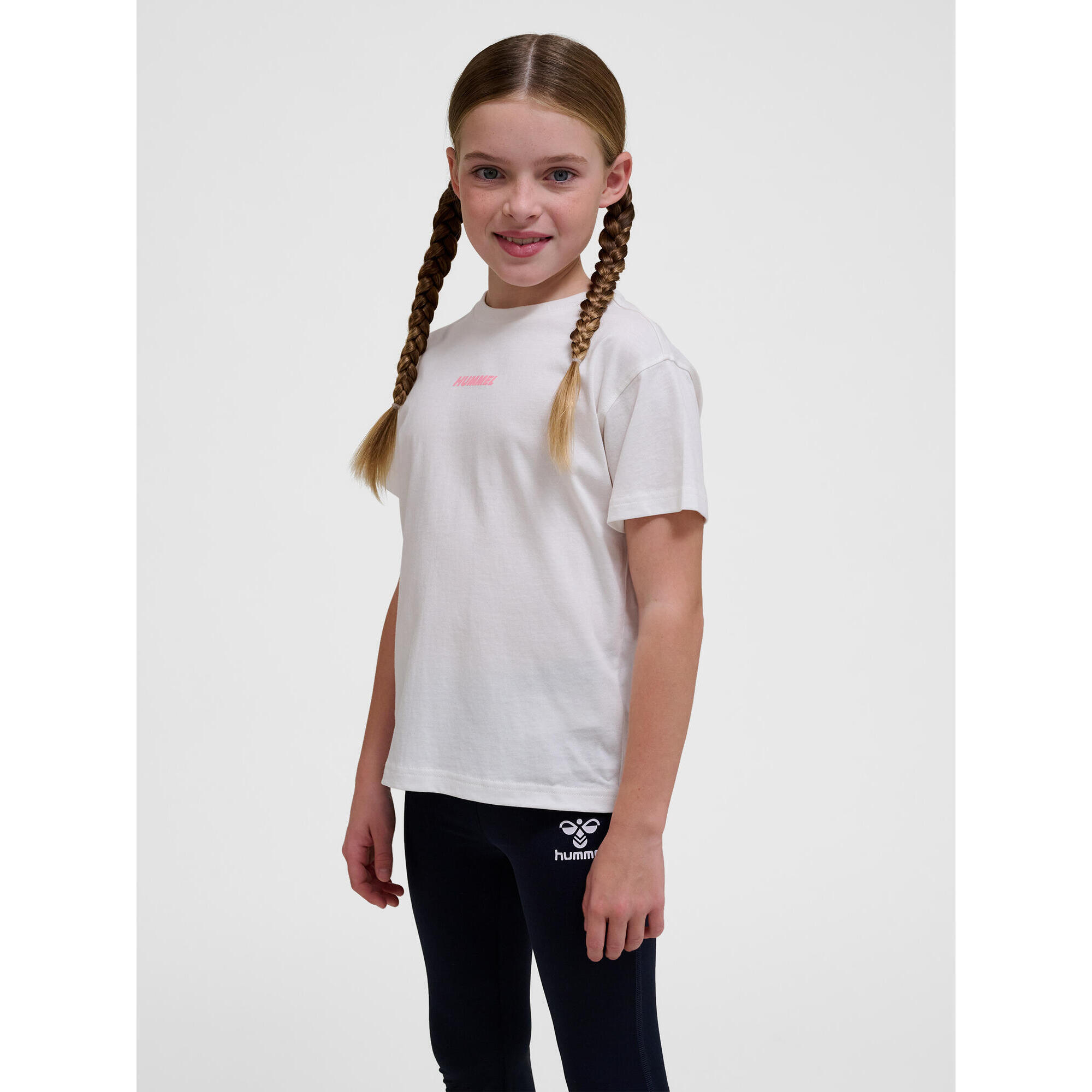 Hummel - Enfiler T-shirt Hmlella Mode De Vie Fille Hummel - T-shirt Manches Courtes - Blanc - 12 À 14 Ans - Decathlon