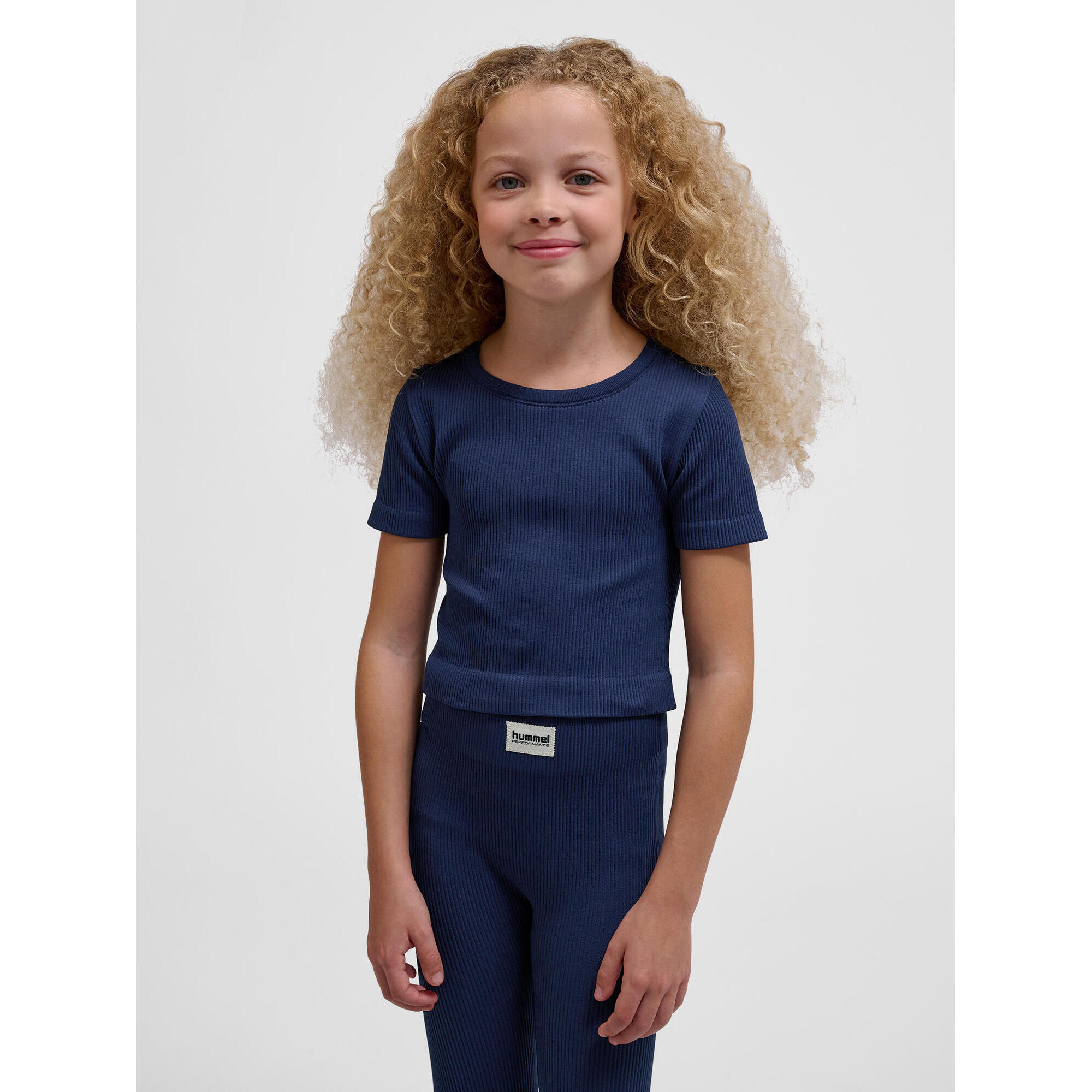 Hummel - Enfiler T-shirt Hmljr Seamless Fille Hummel - T-shirt Manches Courtes - Bleu - 10 À 12 Ans - Decathlon