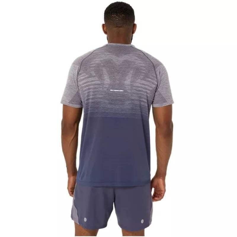 Camiseta Asics Seamless SS Top Lavanda Cinza Azul Índigo 5/5