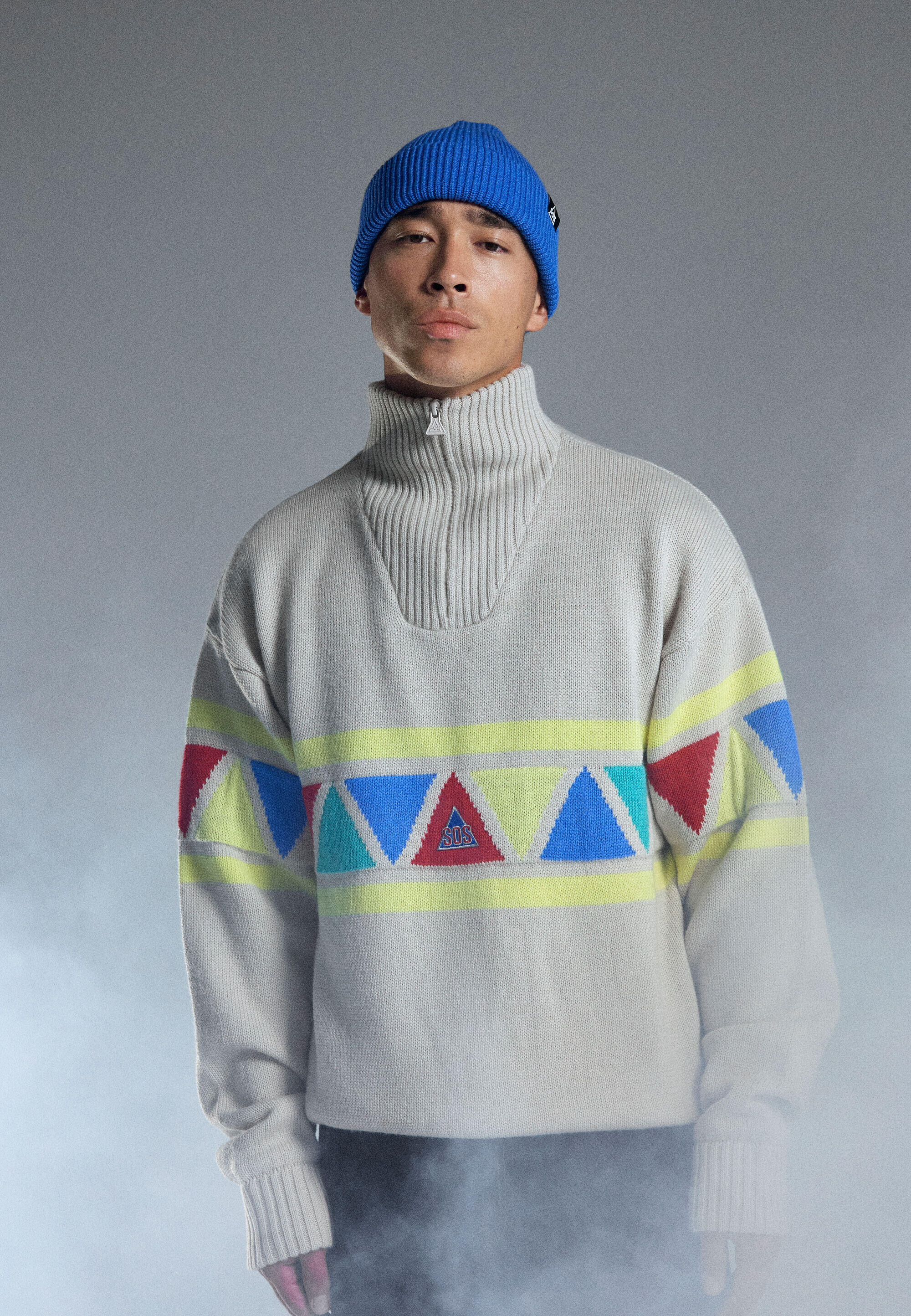 Sudadera cortavientos SOS Uni knit 3/5