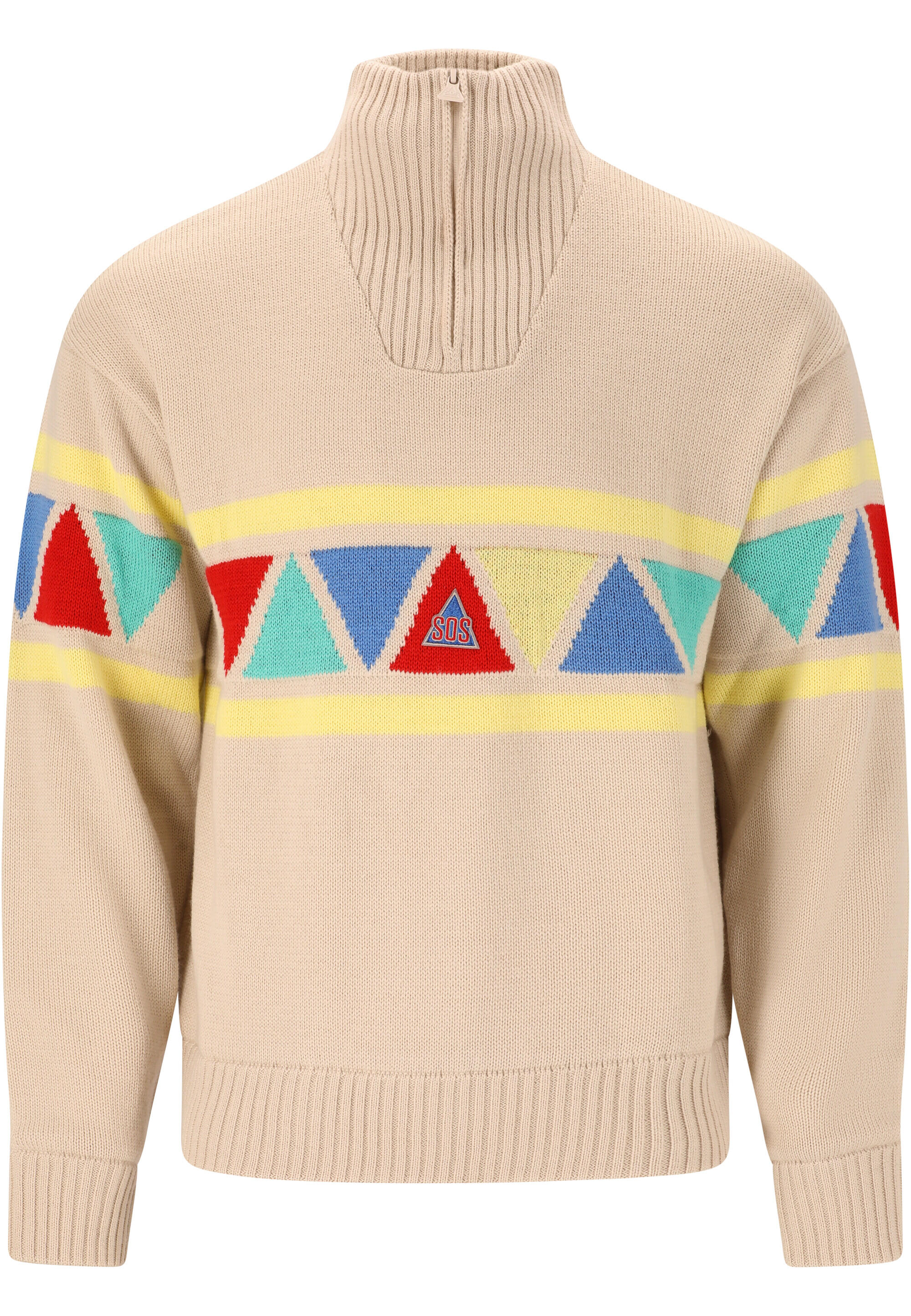 SOS Felpa con zip antivento SOS Uni knit