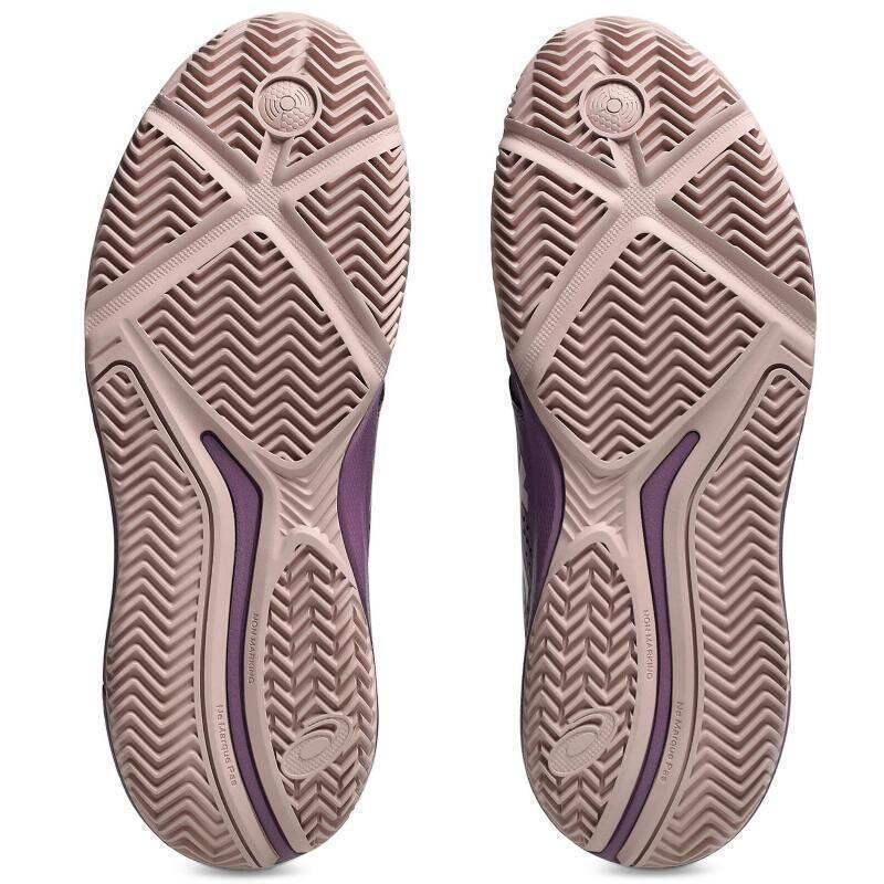 Zapatillas Asics Gel Challenger 14 Padel Dark Ube Oro Rosa Mujer 5/7