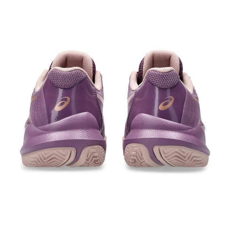 Zapatillas Asics Gel Challenger 14 Padel Dark Ube Oro Rosa Mujer 2/7