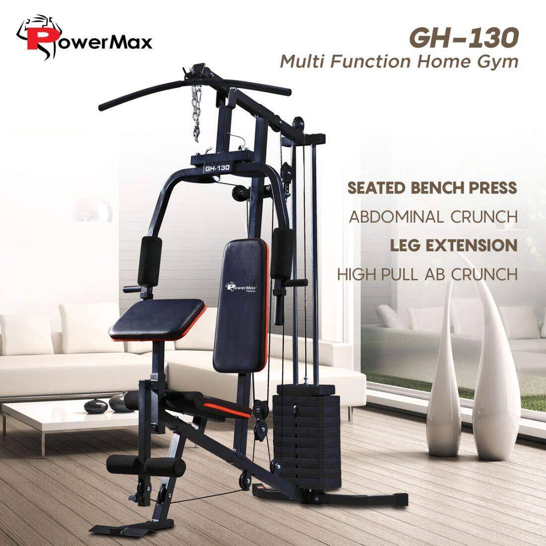 PowerMax Fitness GH-130 Multifunction Home Gym Workout Machine _PIPE_ Weight 61 kgs/135LBS _PIPE_ Adjustable Weight _PIPE_ Arm P -  2