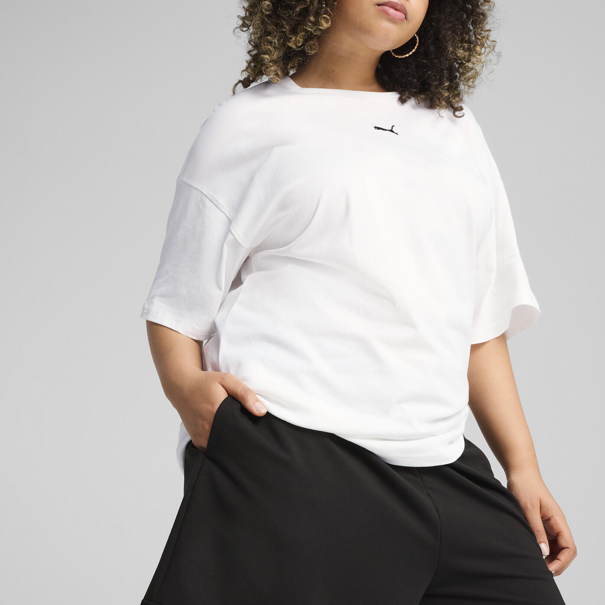 ESS Small No. 1 Logo lichtgewicht short met hoge taille voor dames, 10 cm PUMA 3/7