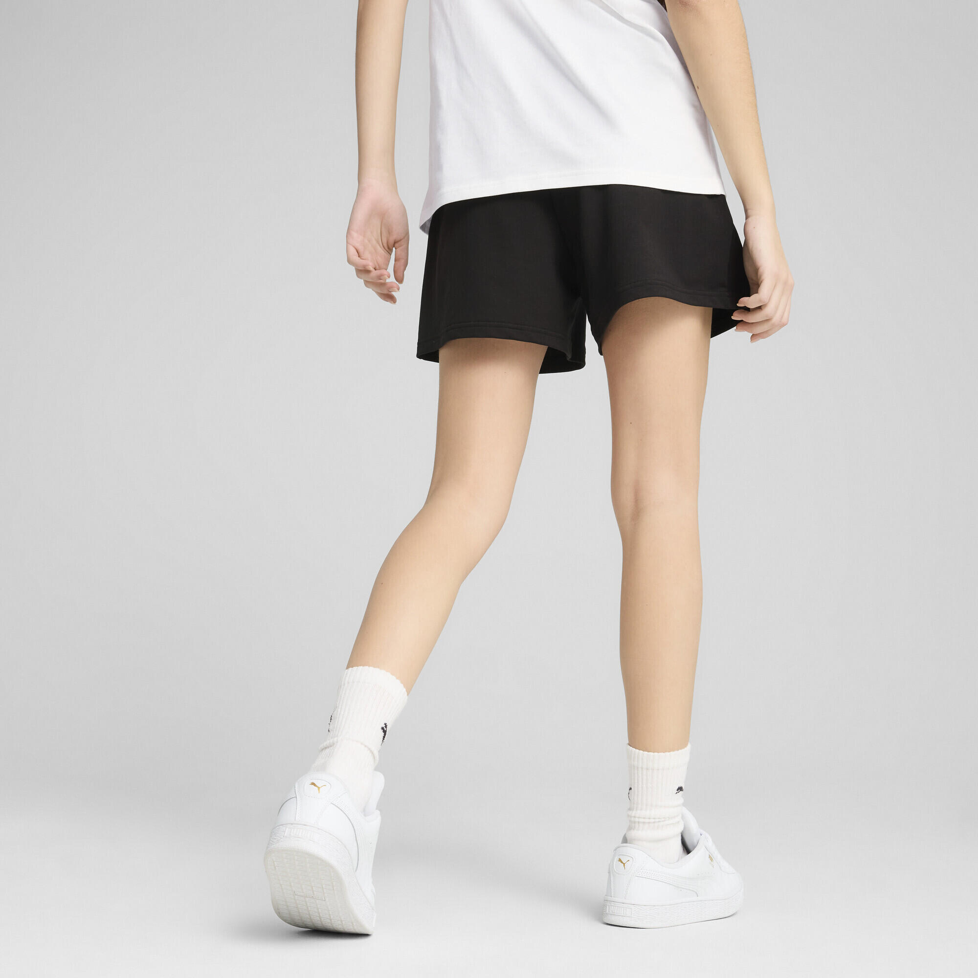 ESS Small No. 1 Logo lichtgewicht short met hoge taille voor dames, 10 cm PUMA 5/7