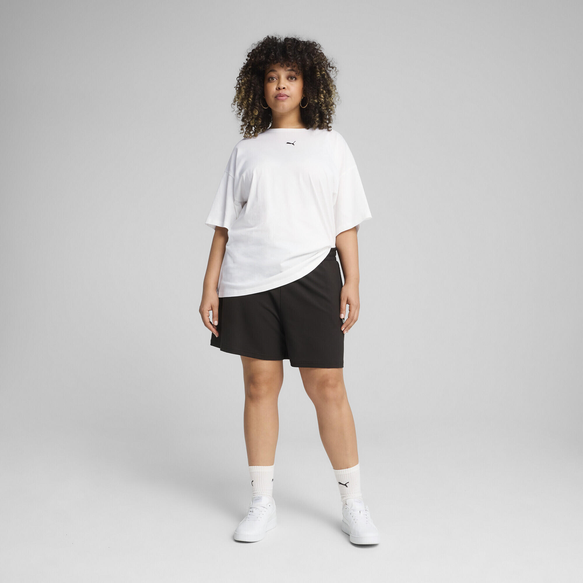 ESS Small No. 1 Logo lichtgewicht short met hoge taille voor dames, 10 cm PUMA 6/7