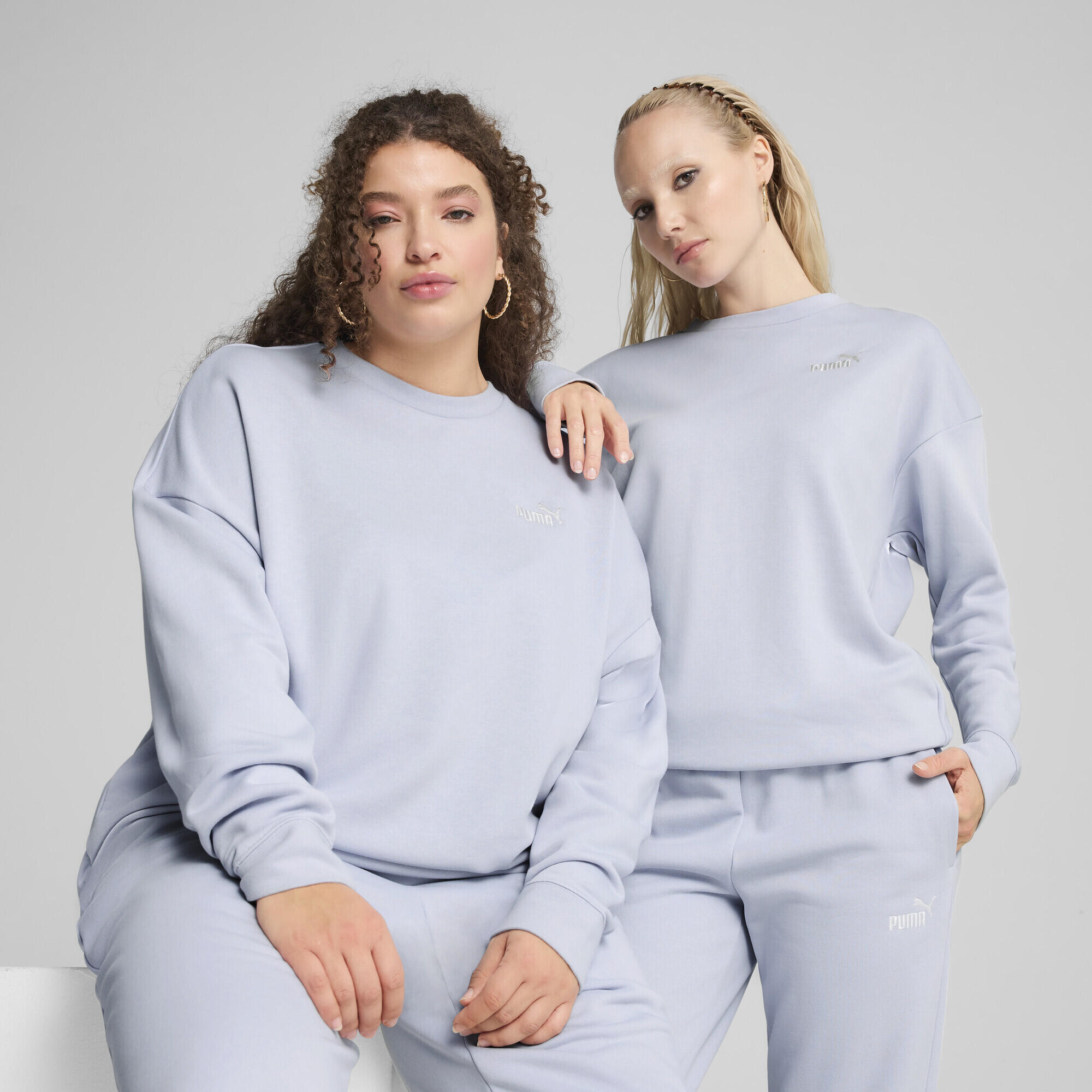 Felpa girocollo con logo piccolo ESS N. 1 vestibilità comoda da donna PUMA 2/7