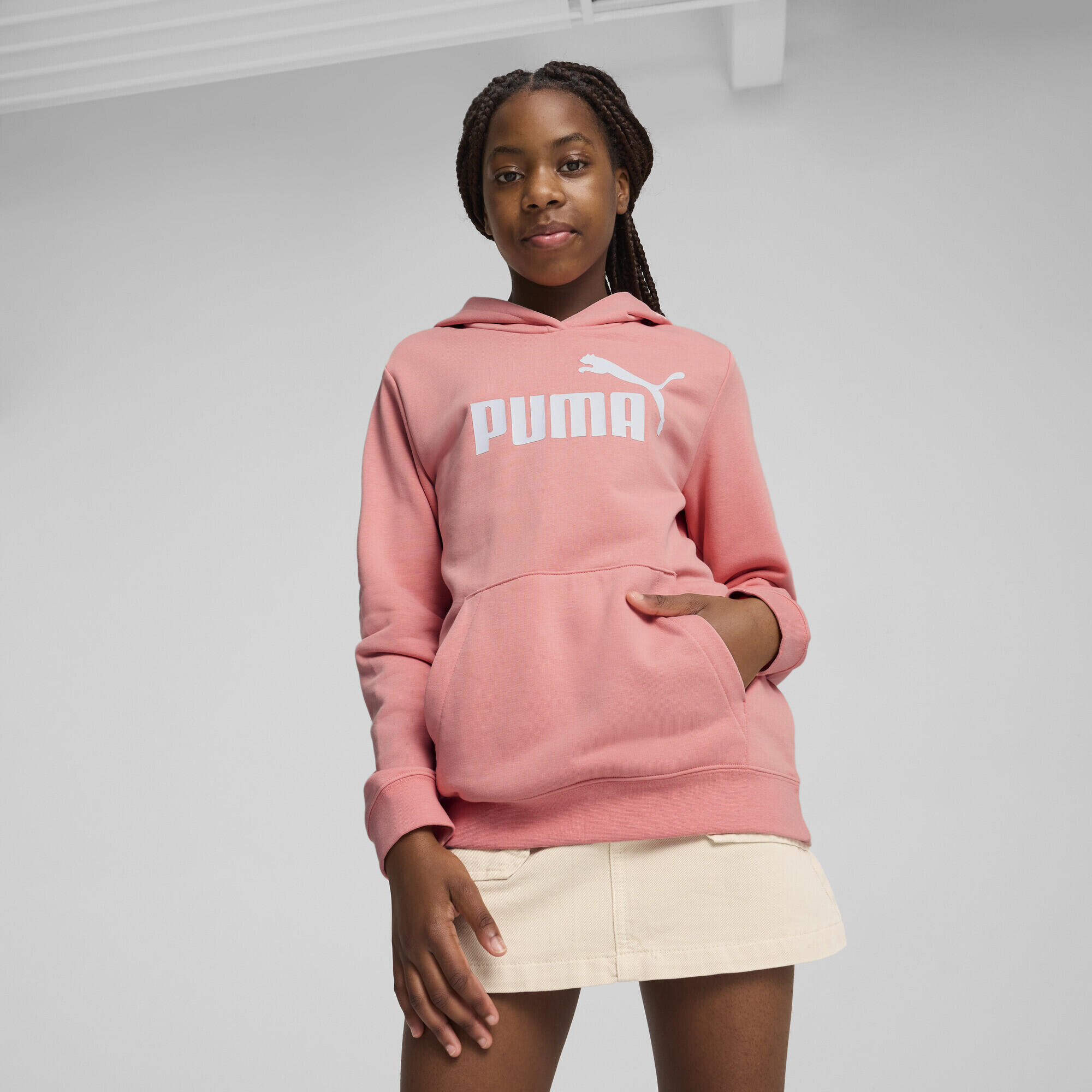 ESS No. 1 Logo Hoodie Mädchen PUMA Pink Fruit 2/7