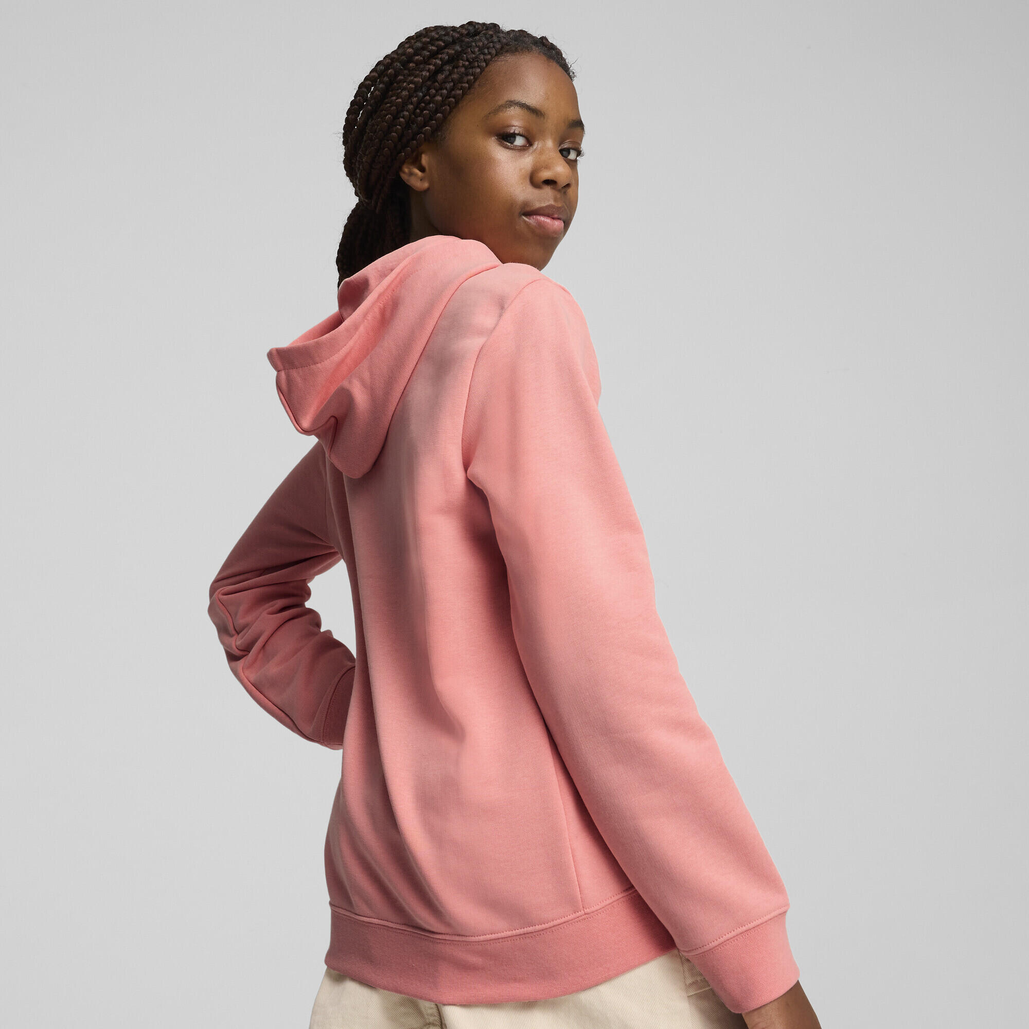 ESS No. 1 Logo Hoodie Mädchen PUMA Pink Fruit 3/7