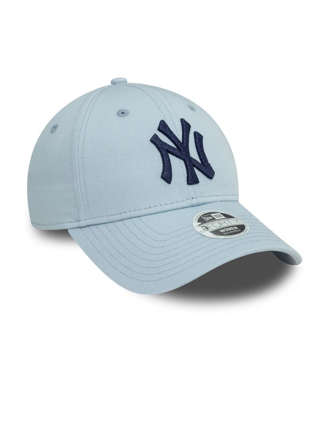 Casquette New Era Metallic Bleue 3/4