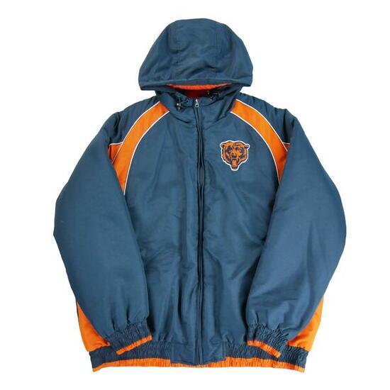 Segunda Vida - Parka azul marino de los Chicago Bears de la NFL - Excelente