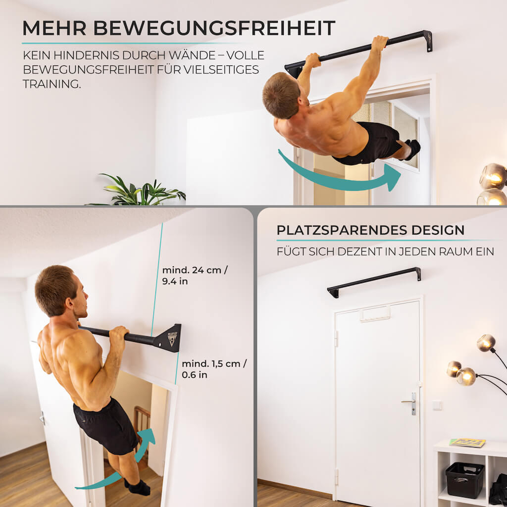 Klimmzugstange zur Wandmontage über dem Türrahmen 2/8