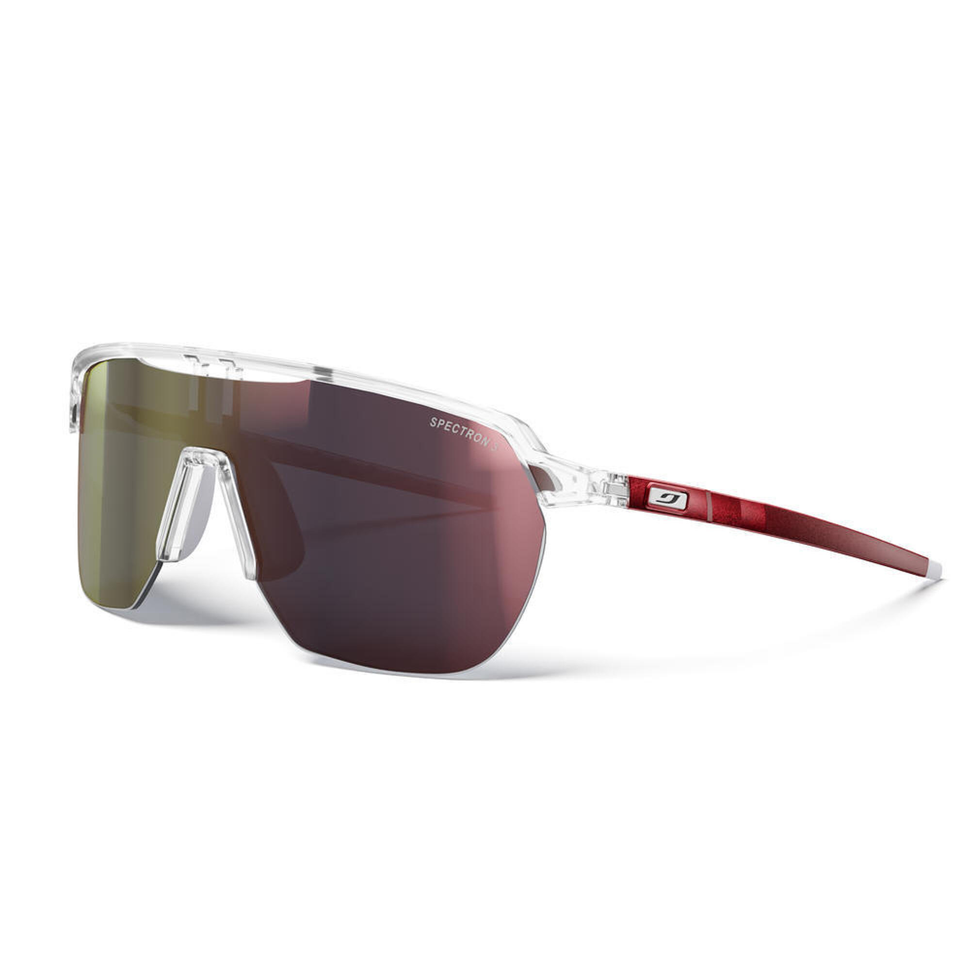 Okulary rowerowe JULBO FREQUENCY crystal/czerwone | Spectron cat 3