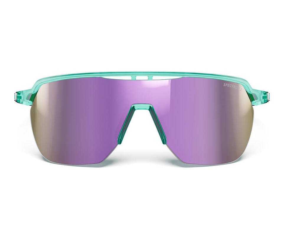 Okulary rowerowe JULBO FREQUENCY - zielono/różowe | Spectron cat 3