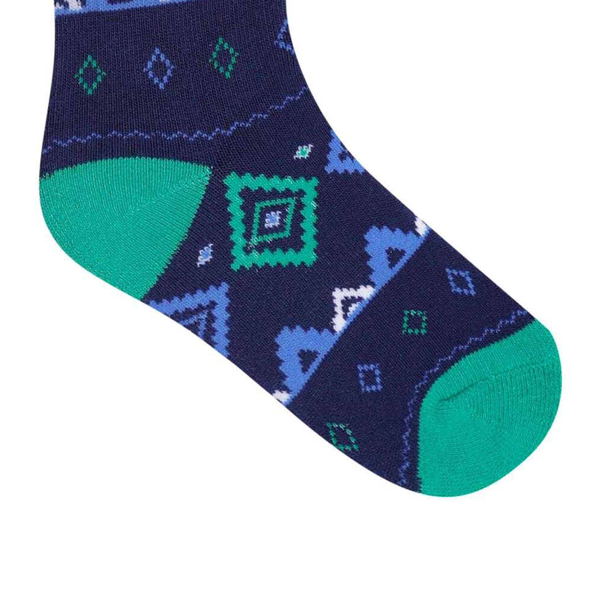 Calze Da Sci Isola Bella Bambini Dare 2B Verde Vivido Moonlight Denim 4/5