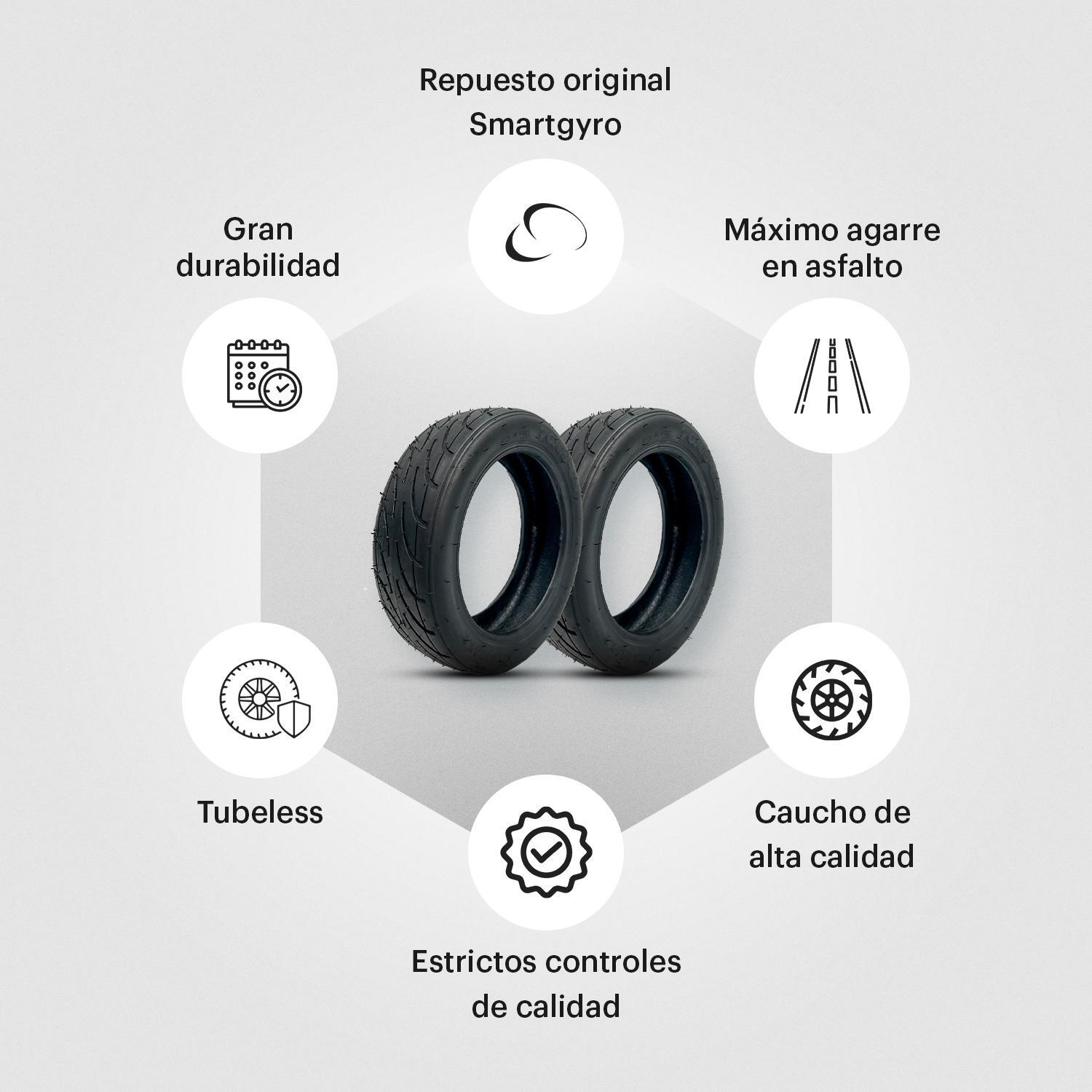 Pack de 2 Cubiertas Street 2 para Smartgyro (SW/RW/CO) 2/6