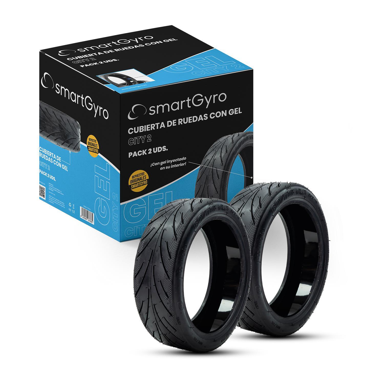 SMARTGYRO Pack de 2 Cubiertas City 2 de GEL para Smartgyro K2