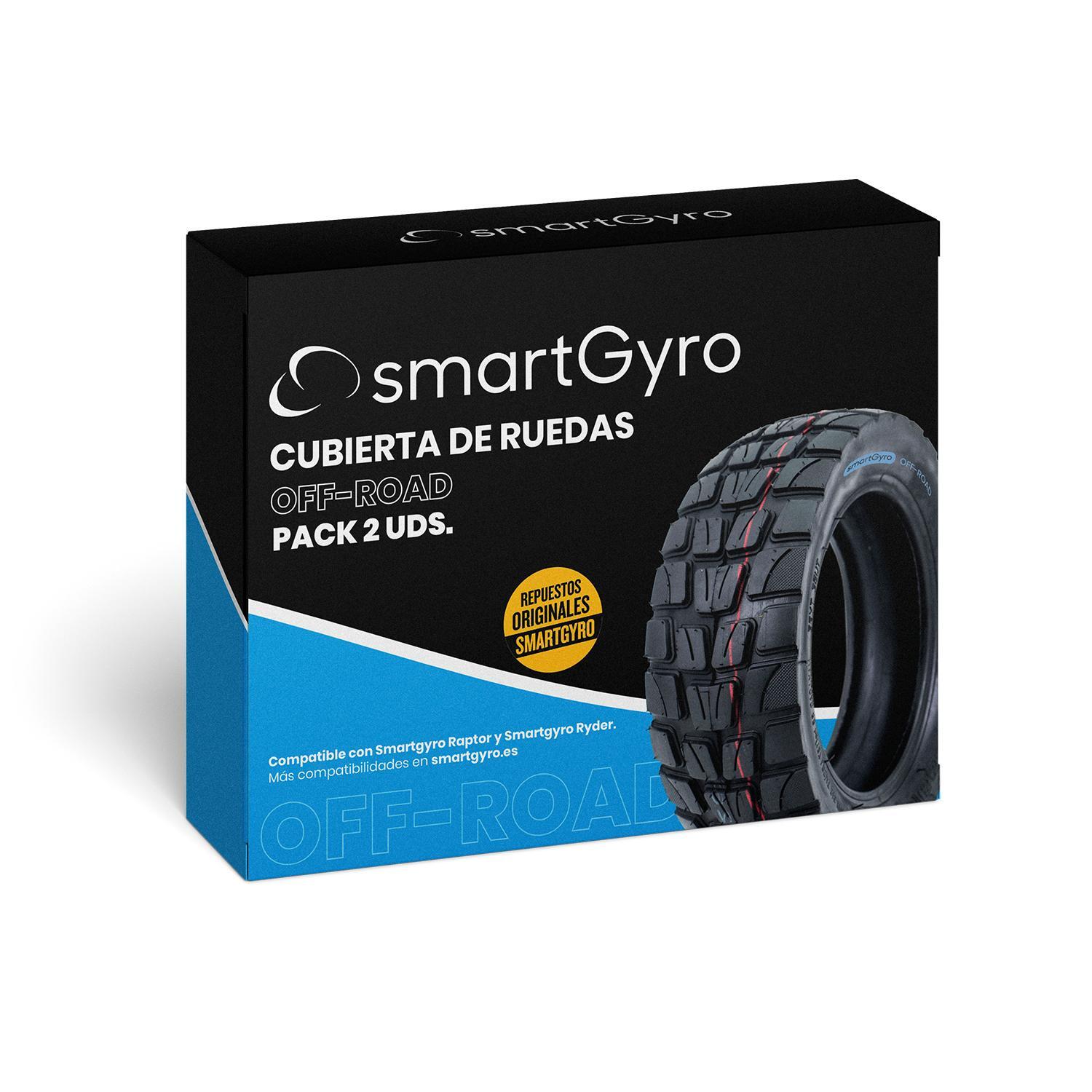 SMARTGYRO Pack de 2 Cubiertas Off-Road para smartGyro Raptor/Ryder