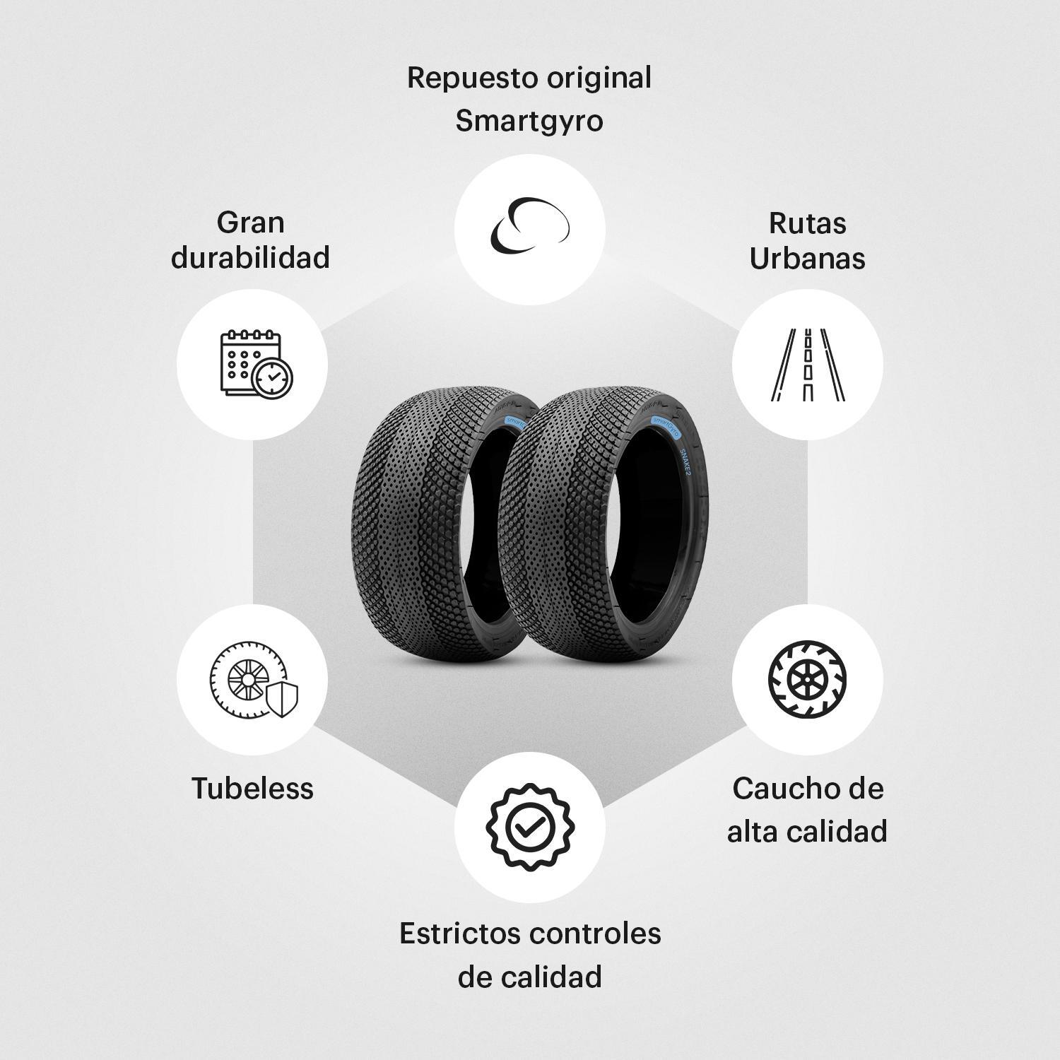 Pack de 2 Cubiertas Snake 2 para Smartgyro (SW/RW/CO) 2/5