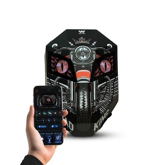 Mochila Inteligente con Leds Programables Knight Bike