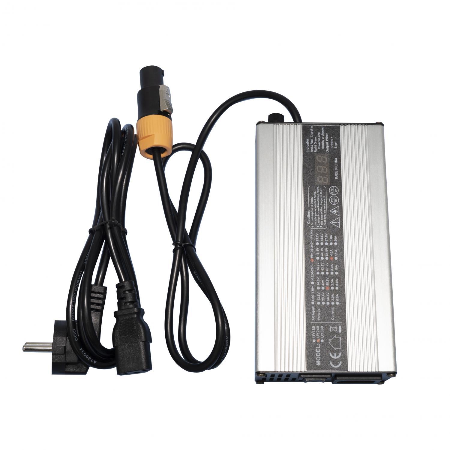 SMARTGYRO Cargador Rápido 4Ah de 52V para Smartgyro Raptor