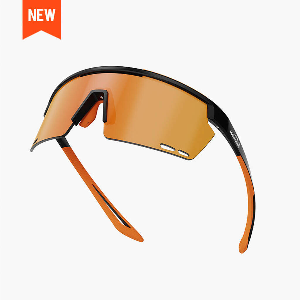 Magicshine Rouler Classic Sports Sunglasses-Black/Orange -  1