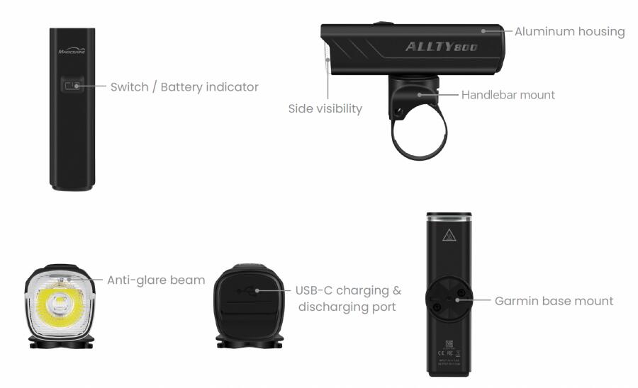 Magicshine ALLTY 800V2.0 Front Light (800 Lumens)